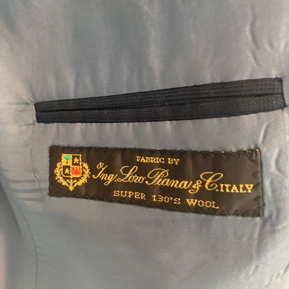 Barney’s Dark Blue Sport Coat Super130 - Picture 3 of 5